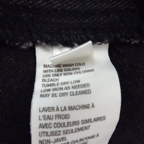 Free People Denim Mini Skirt Size 28 Black Button Fly Brea Boho Raw Hem - Picture 10 of 11